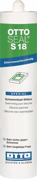 Bild Ottoseal S 18 Schwimmbad-Silikon Kartusche 310 ml